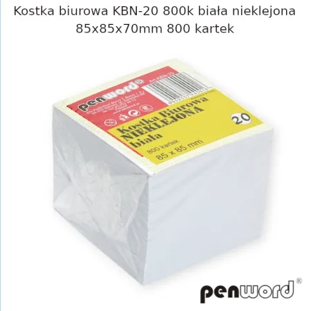 Kostka do kubika biała(wkład), 85x85x70,nieklejona